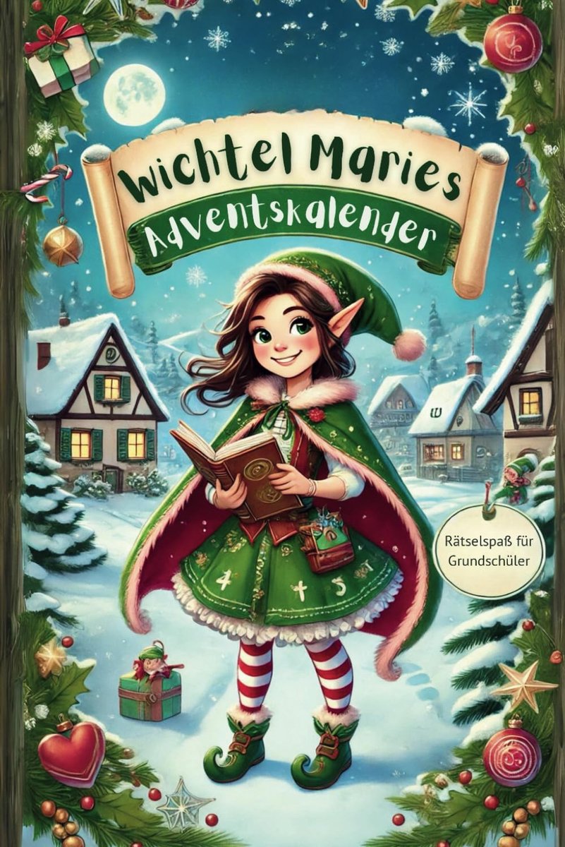 SnelShoppen - Wichtel Maries Adventskalender voor Kinderen - 24 Dagen Vol Verhalen, Raadsels en Creatieve Ideeën - Leerzaam en Leuk Tot Kerstmis