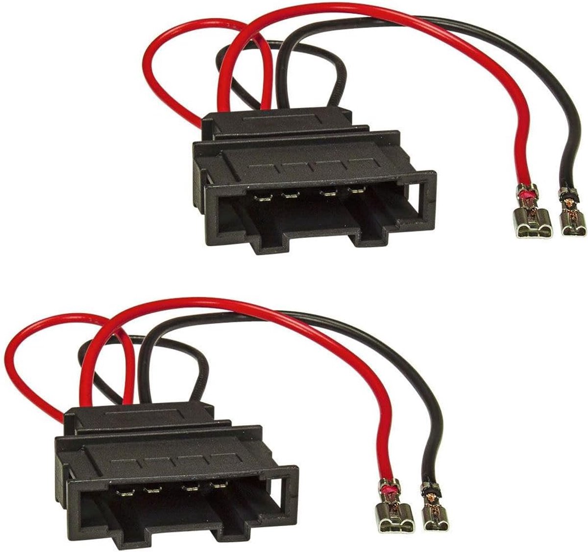 SnelShoppen - Speaker Adapter Set van 2 voor VW Golf 4 5 6 7, Beetle, Passat, Polo, Seat Ibiza, Skoda Fabia - DIN Compatibel - Aansluiting voor Afterm