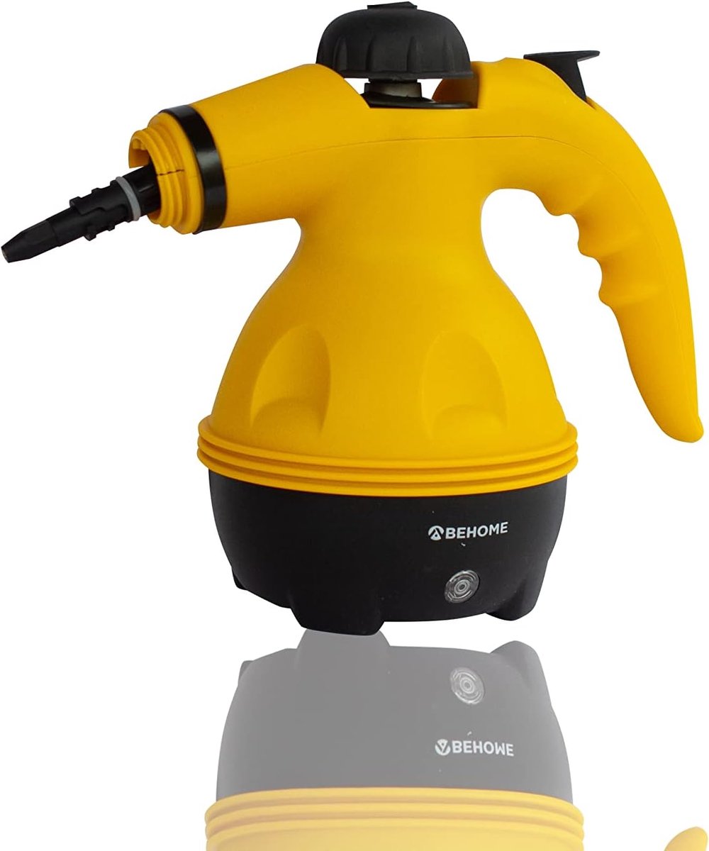 Thijox - Draagbare Stoomreiniger 1000W met 350ml Inhoud - Desinfecterend en Ontvetter - Inclusief 9 Accessoires voor Deuren, Ramen, Stoffen en Meer