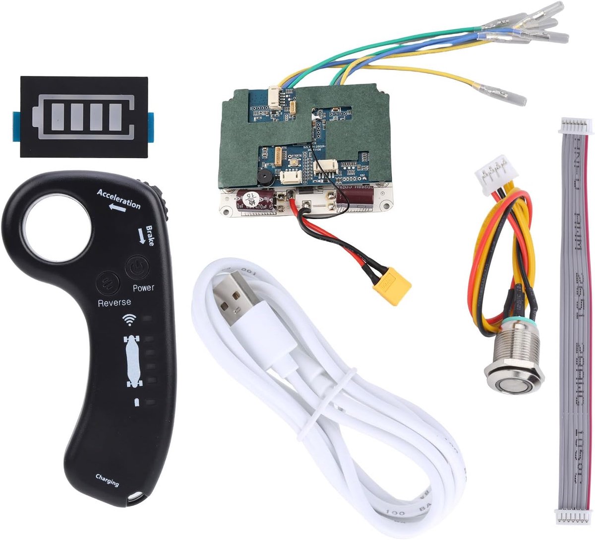 SnelShoppen - Elektrische Scooter Controller Set - Remote Control - Dubbele Sine Drive Hub Motor - Hoog Koppel - ESC Accessoires voor Elektrische Scoo