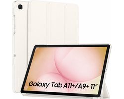 Sounix Tablet Hoes Geschikt voor Samsung Galaxy Tab A9 Plus / A11 Plus - Hoesje - Transparant - Beige