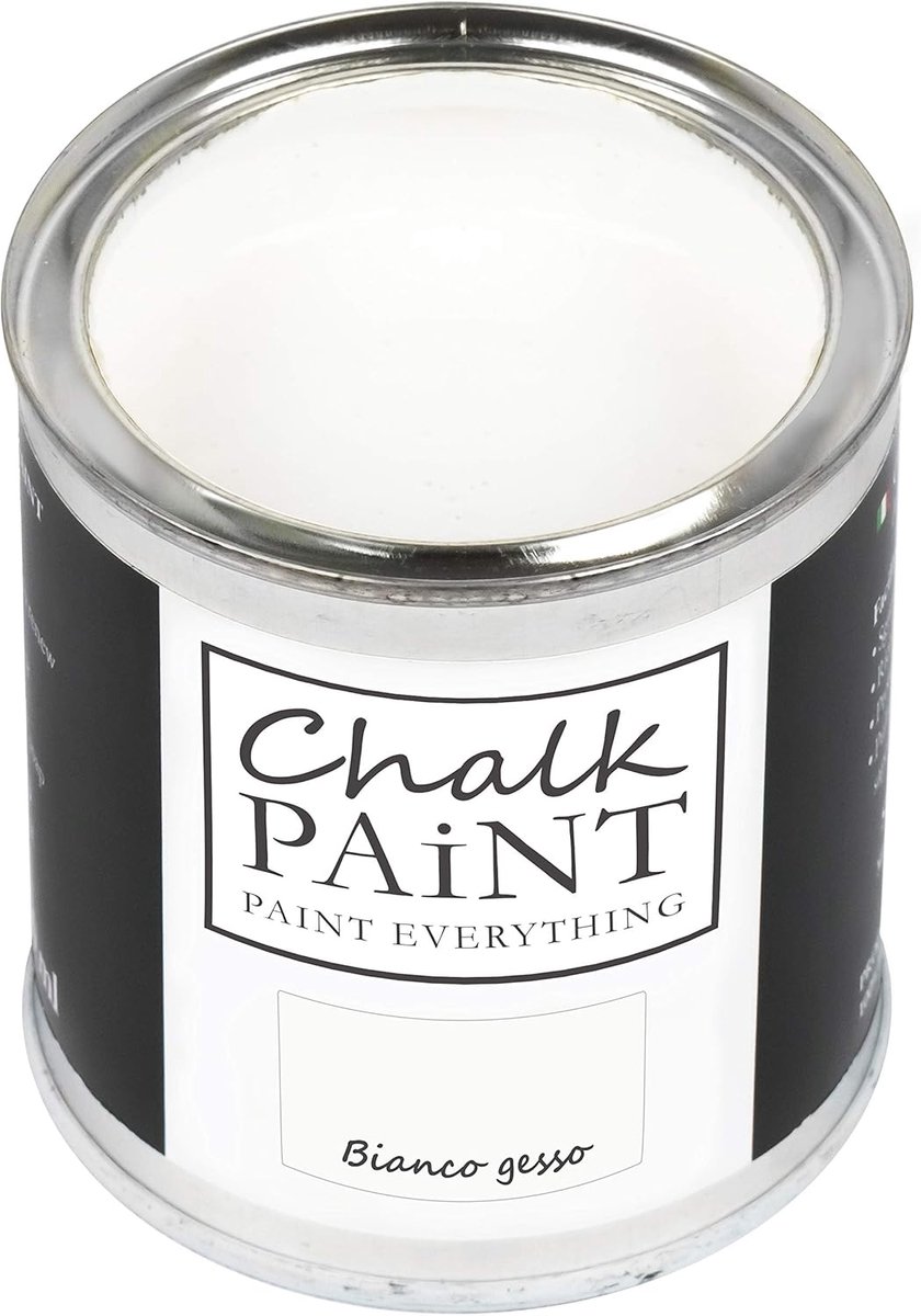 SnelShoppen - Chalk Paint Everything Wit 750ml - Watergedragen Krijtverf voor Meubels en Objecten - Eenvoudig te Gebruiken, Geen Schuren Nodig, Geschi