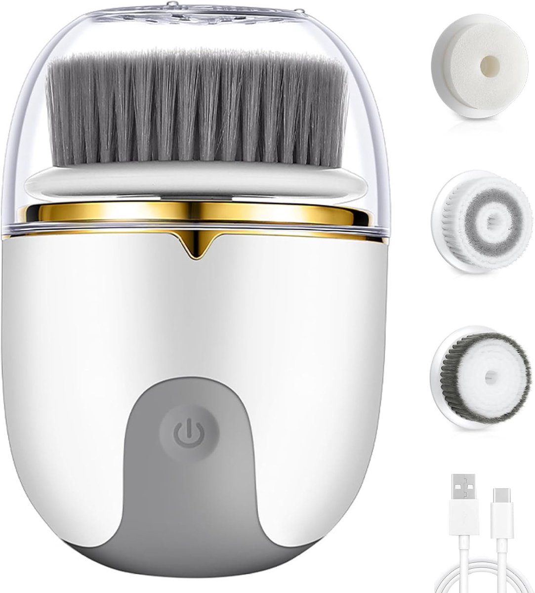 1 stuks gezichtsreinigingsborstel – 2 modi – waterdichte elektrische gezichtsreiniger – USB-gezichtreinigingsborstel – exfoliërende gezichtsreiniger.L