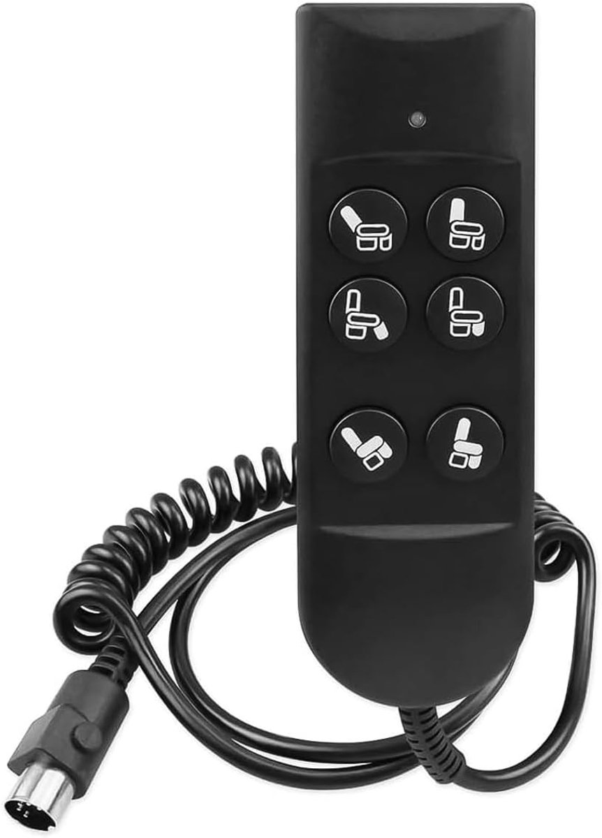SnelShoppen - Elektrische Relax Recliner Handbediening met 6 Knoppen, Hoogte- en Zitpositie Verstelbaar, 5-Pins Stekker, Ideaal voor Thuisgebruik