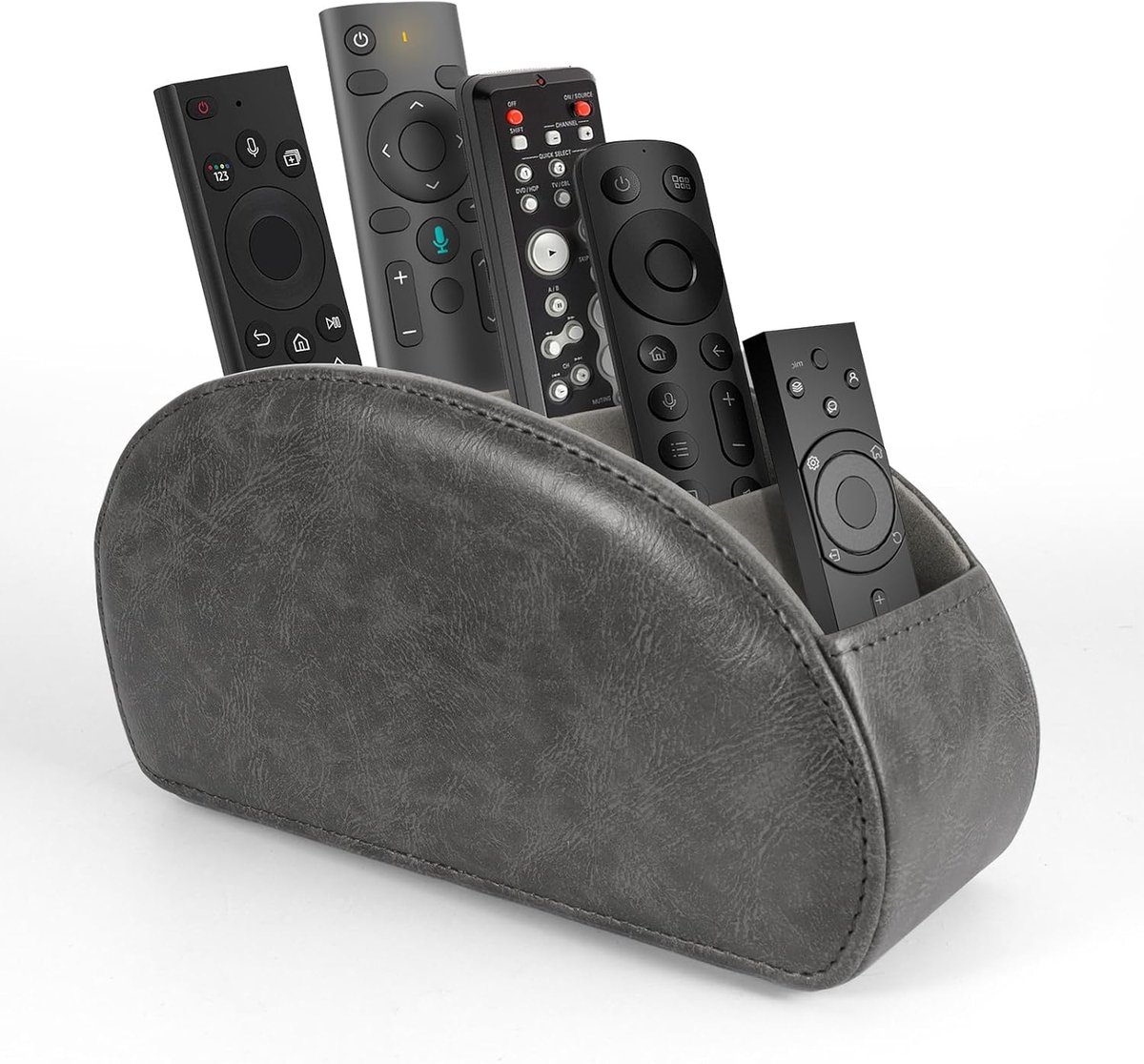 SnelShoppen - Remote Control Houder met 5 Compartimenten - Opberghouder voor TV Afstandsbediening, Mobiele Telefoon en Accessoires - Organisator voor