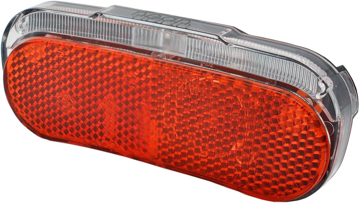 SnelShoppen - Dynamo LED Achterlicht voor Fiets met Reflector en Parkeerlicht, Fietslamp met StVZO Goedkeuring, Rood, 5 Candela, Eenvoudige Installati