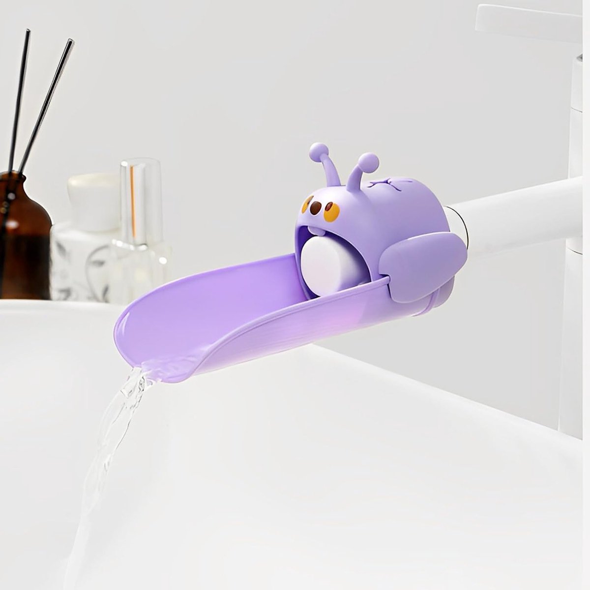 Verlengstuk voor Waterkraan voor Kinderen, Gemakkelijk Handen Wassen aan de Wastafel, Paars, Veilig en Gebruiksvriendelijk