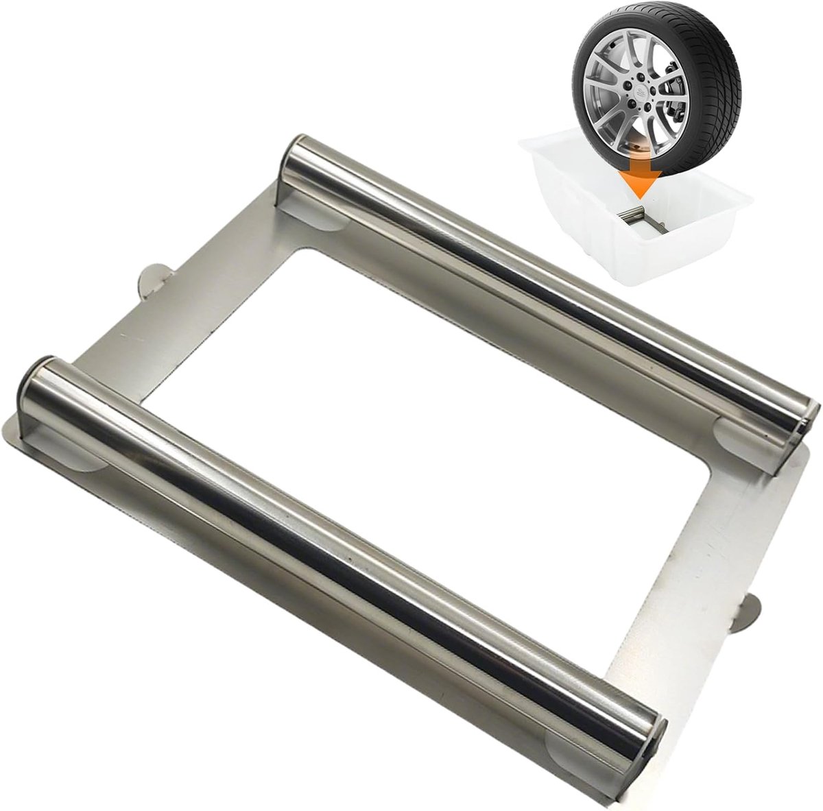 SnelShoppen - Wheel Rim Cleaning Aid voor Auto Velgen, Universele Rollerhouder voor Onderhoud en Tentoonstelling, 34 x 26 cm, Robuust en Duurzaam