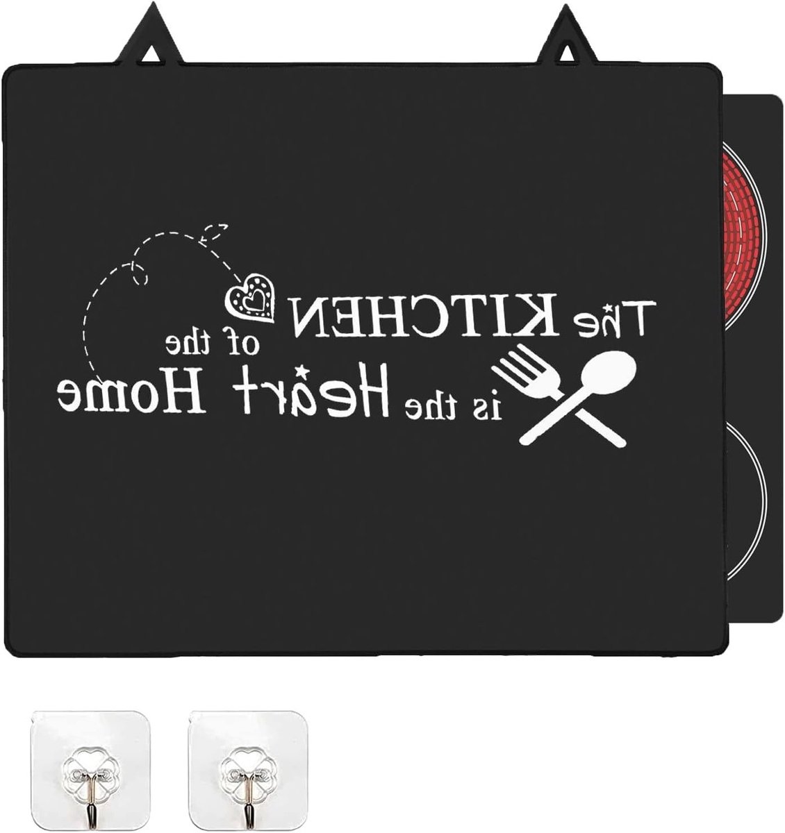 Beschermmat voor Inductiekookplaat 62 x 53 cm - Rubber, Hittebestendig, Krasbestendig en Antislip Deksel