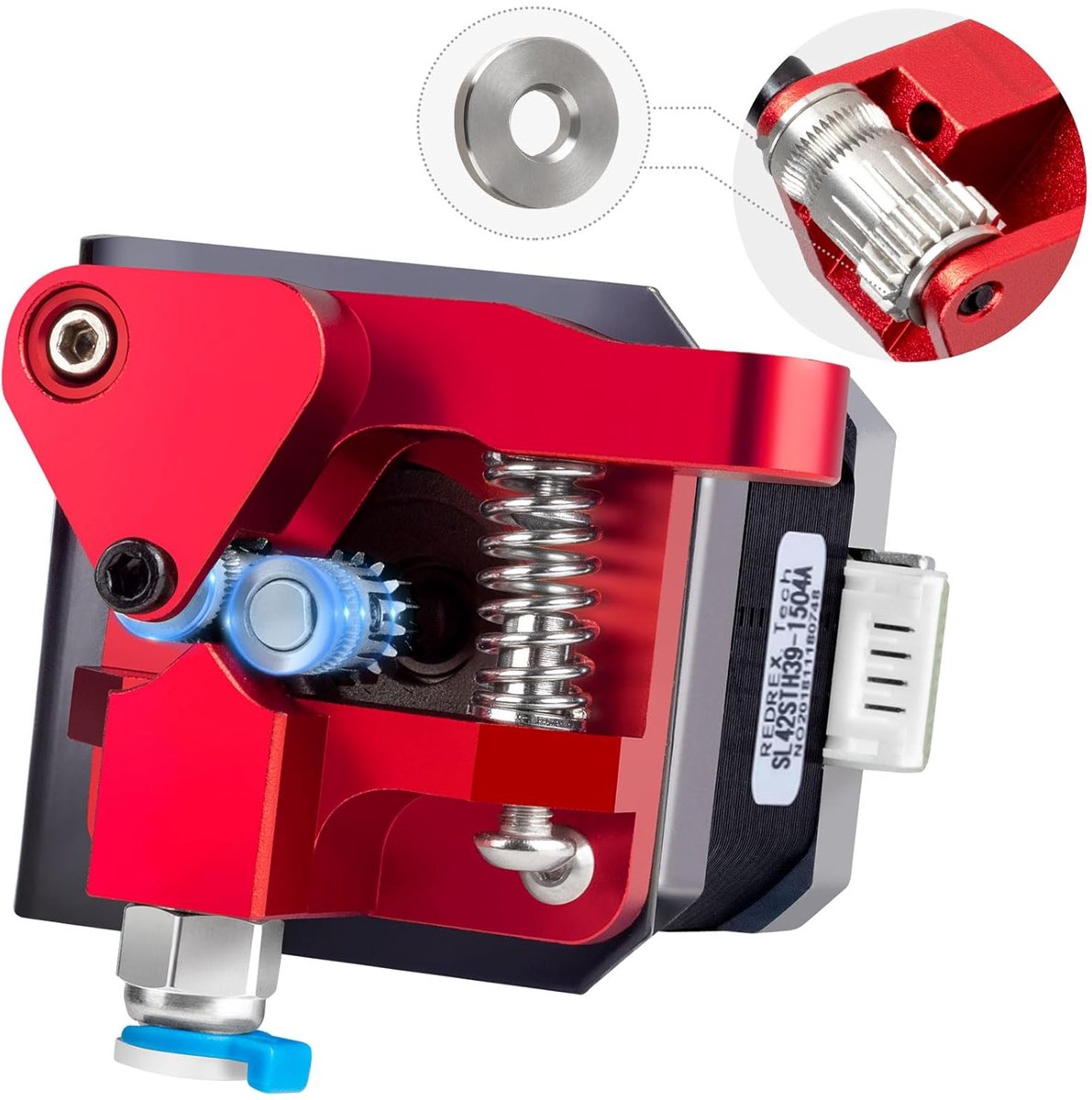 SnelShoppen - Dual Gear Extruder Upgrade Kit met Nema 17 Stappenmotor voor Ender 3 V2, Pro, 5 Series, 7, CR6 SE, CR10, Voxelab Aquila - TPU Ondersteun