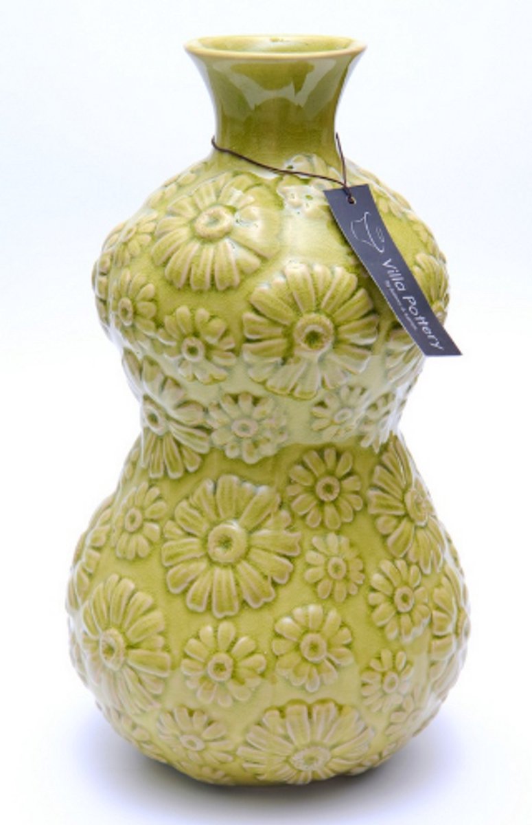 Vaas - Villa Pottery - Decoratie - Woondecoratie - Keramiek - Waterdicht - Bloom y'r Room 1_4 Green