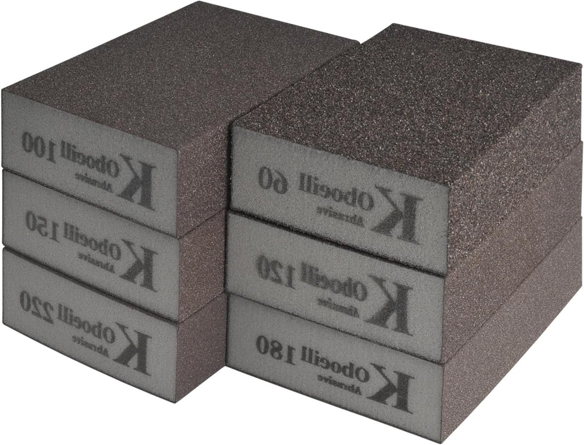 6-delige slijpnozzle set met riem voor hout en metaal - herbruikbaar, ideaal voor klussen en autoreparaties, geschikt voor nat en droog slijpen.