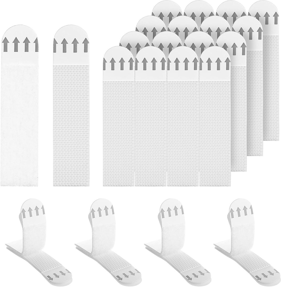 Hangstrips voor Muur, Zware Fotohaken Tape en Posterstrips - 28 Paar, Geen Nagels, Ideaal voor Foto's en Decoratie (7 x 1,6 cm)