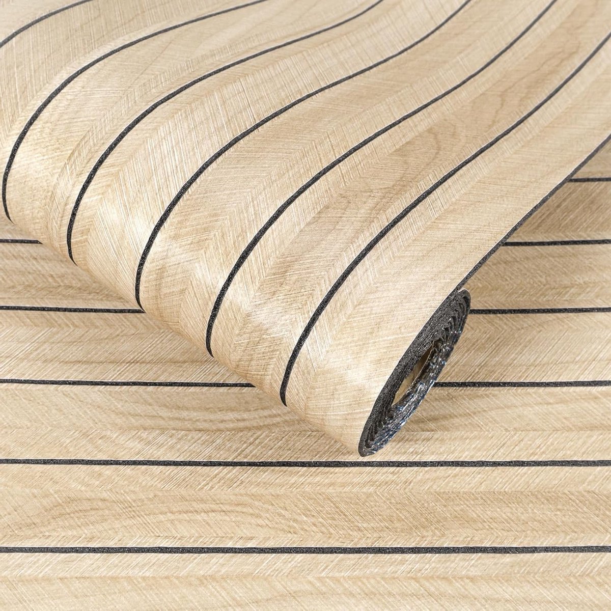 Eikenhout wandpanelen zelfklevend behang houtlook 42,8 x 300cm | Dikke wandbekleding voor slaapkamer en woonkamer, vinyl wandpanelen met houtlook