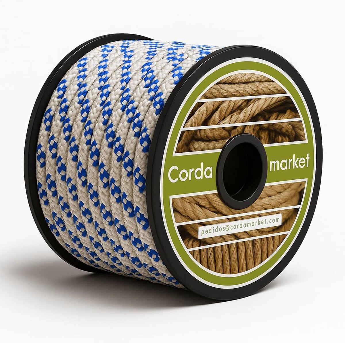 SnelShoppen - 10mm Touw Unisex Volwassenen Wit 25m - Hoogwaardige Polyester, Erosiebestendig, Voor Veiligheid, Handgreep, Versiering, Fitness, Boot, Z