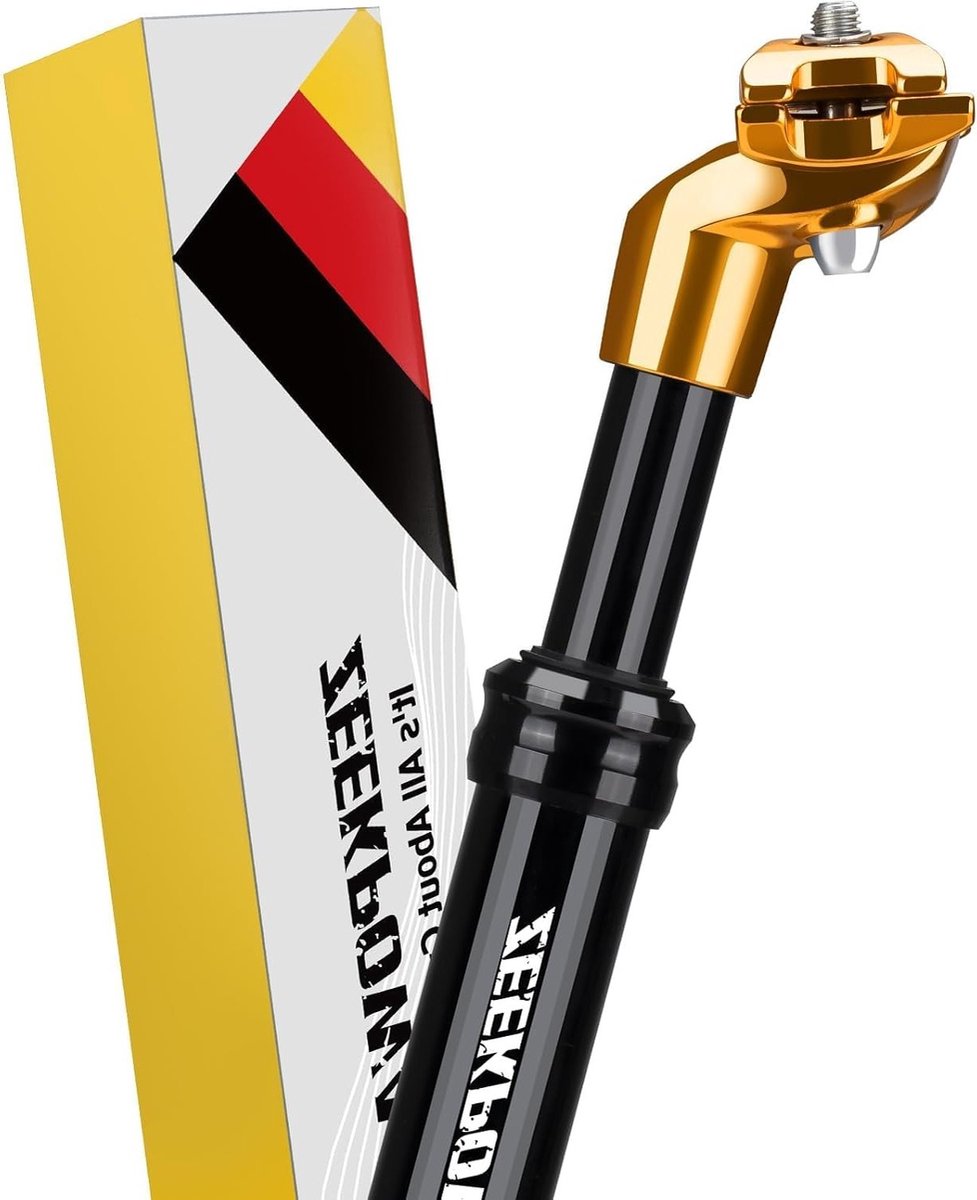 Verstelbare aluminium zadelpen met een diameter van 27.2 mm, 350 mm lengte, geschikt voor mountainbikes en fietsprestaties verbeteren