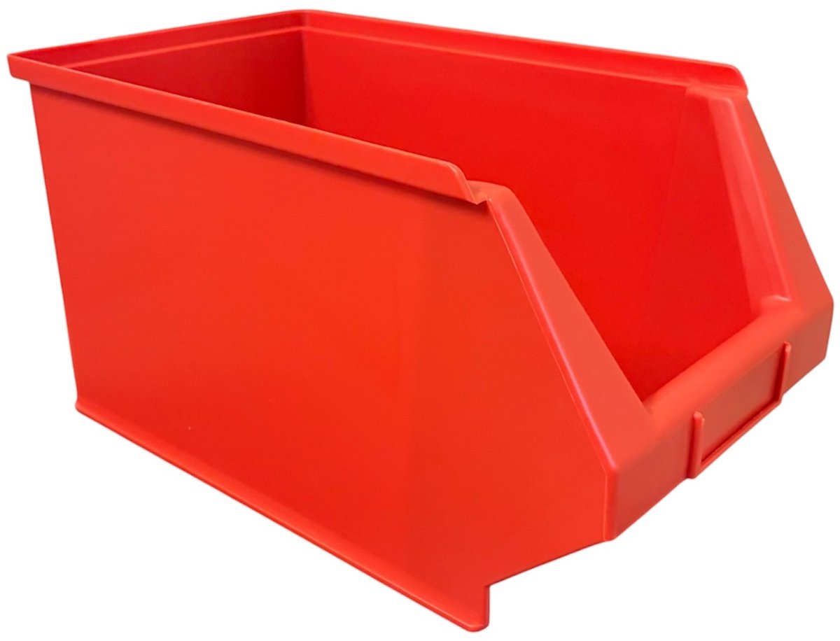 Haceka - Kunststof stapelbak P3 Rood- 6 stuks - Magazijnbak