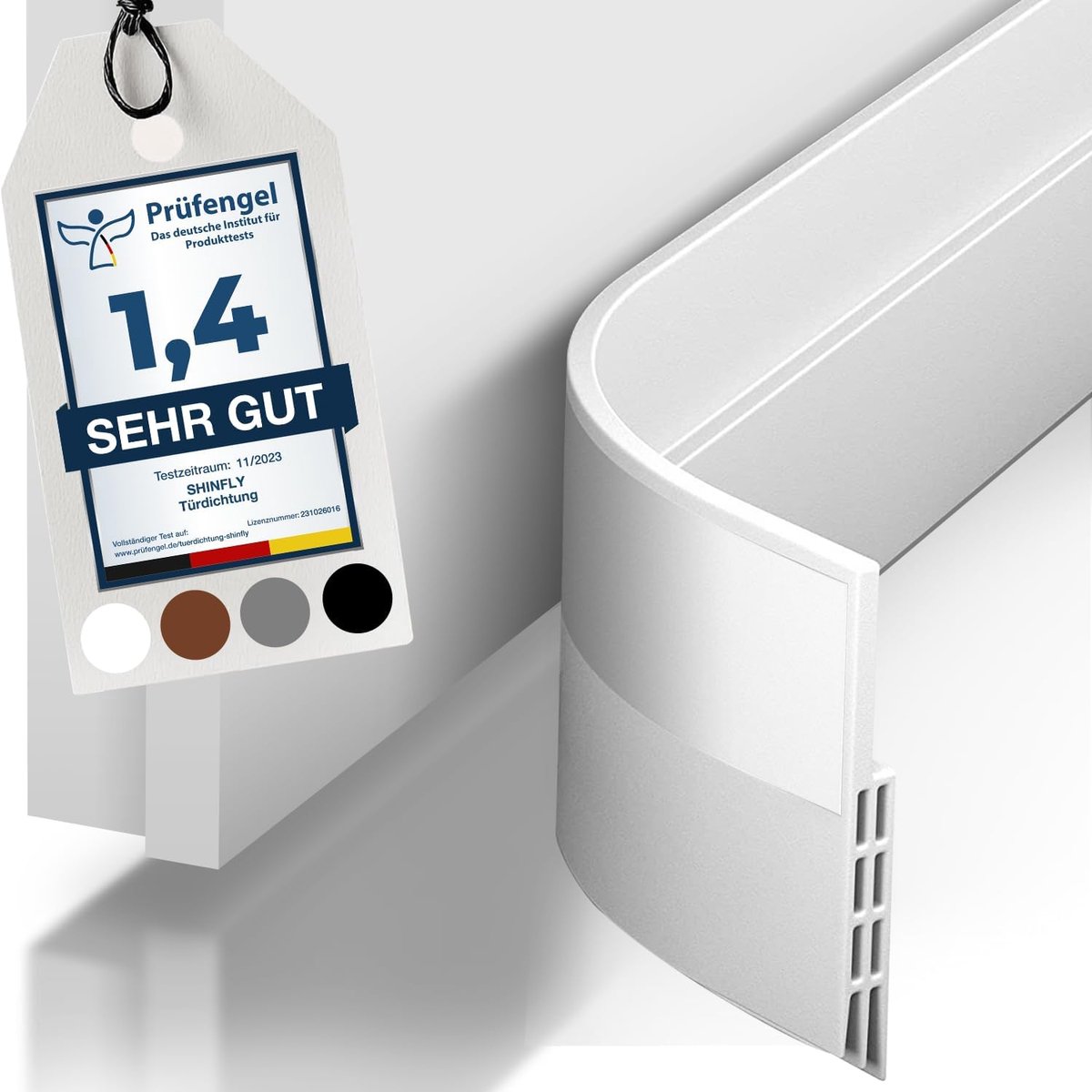 SnelShoppen - Door Dichtstrips - 100 cm - Zelfklevend - 5 cm Breed - Geluidsisolatie - Energie Besparend - Insecten- en Winddicht - Wit