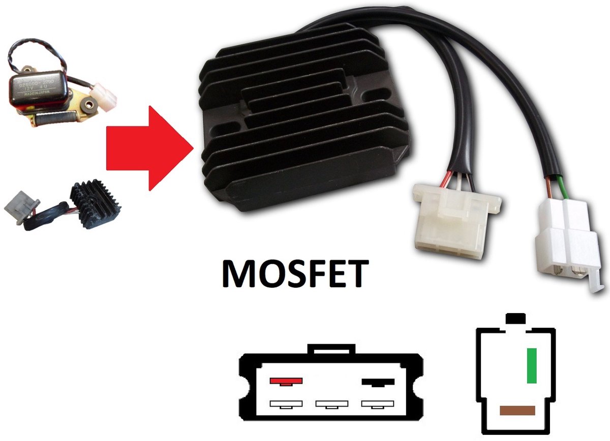 Carmo CARR381 - Yamaha XS - MOSFET spanningsregelaar gelijkrichter