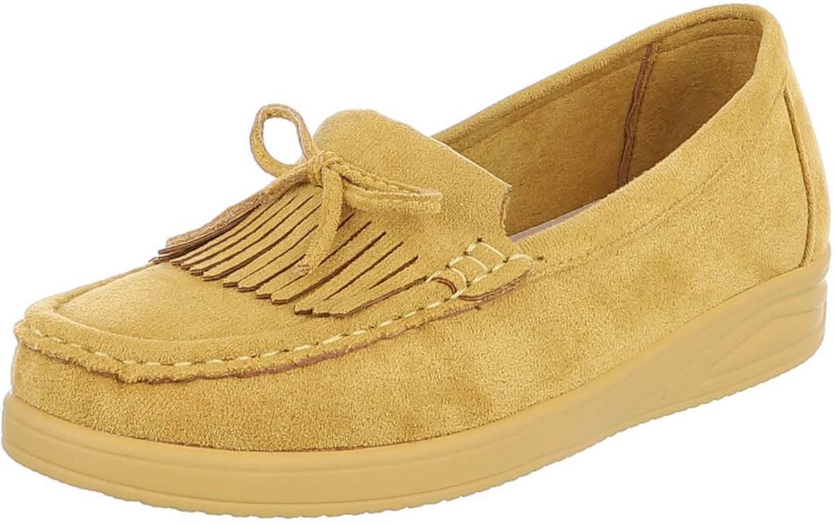 Instappers - Mocassinlook met franjes - Dames Mt:39