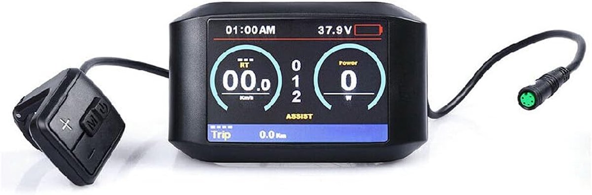 SnelShoppen - APT Display 750C voor E-Bike, 3.2' Kleurenscherm, LCD, Compatibel met Bafang BBS01 BBS02 BBSHD, Diverse Functies, Hoog Contrast, Geschik