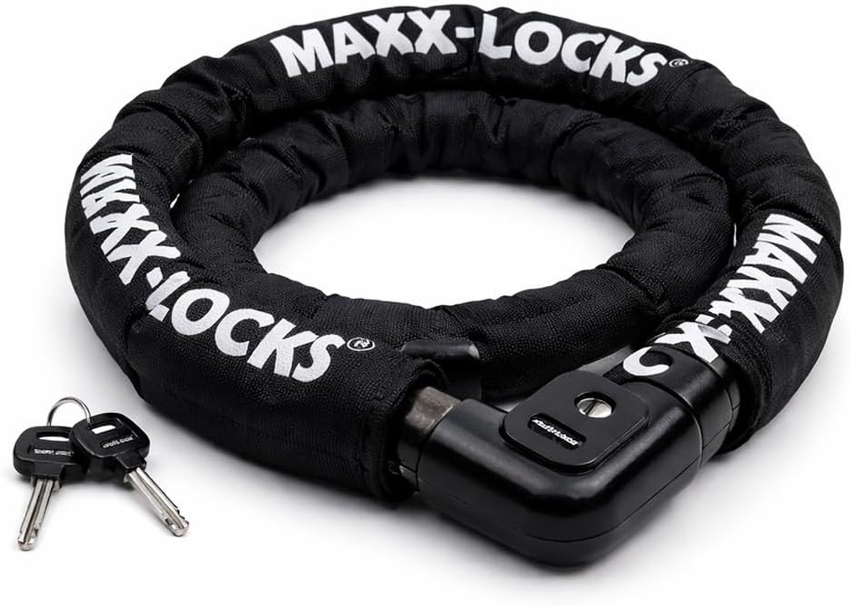 SnelShoppen - Bulls Chain Lock - Robuuste Armor Fietsslot - Gehard Staal - 100CM Lang - 8MM Dikte - Zwart - Ideaal voor Fiets, Motor en Scooter