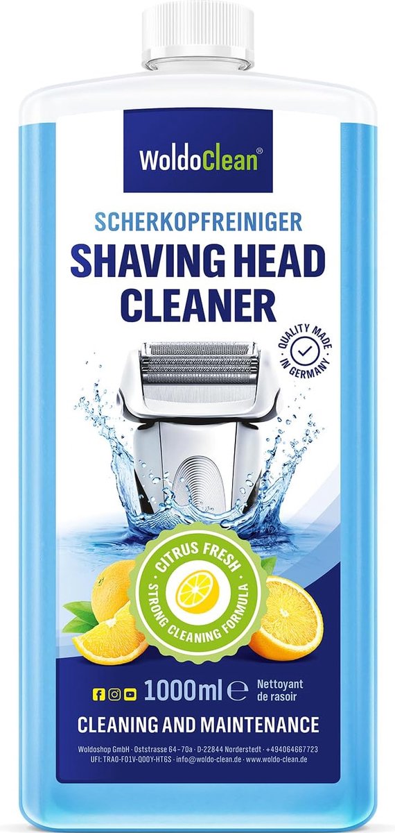 SnelShoppen - Shaver Cleaner voor Braun Clean & Renew - Opnieuw vullen, Lemon geur, 90% alcohol, 4-5 refills, Verleng levensduur scheerapparaat