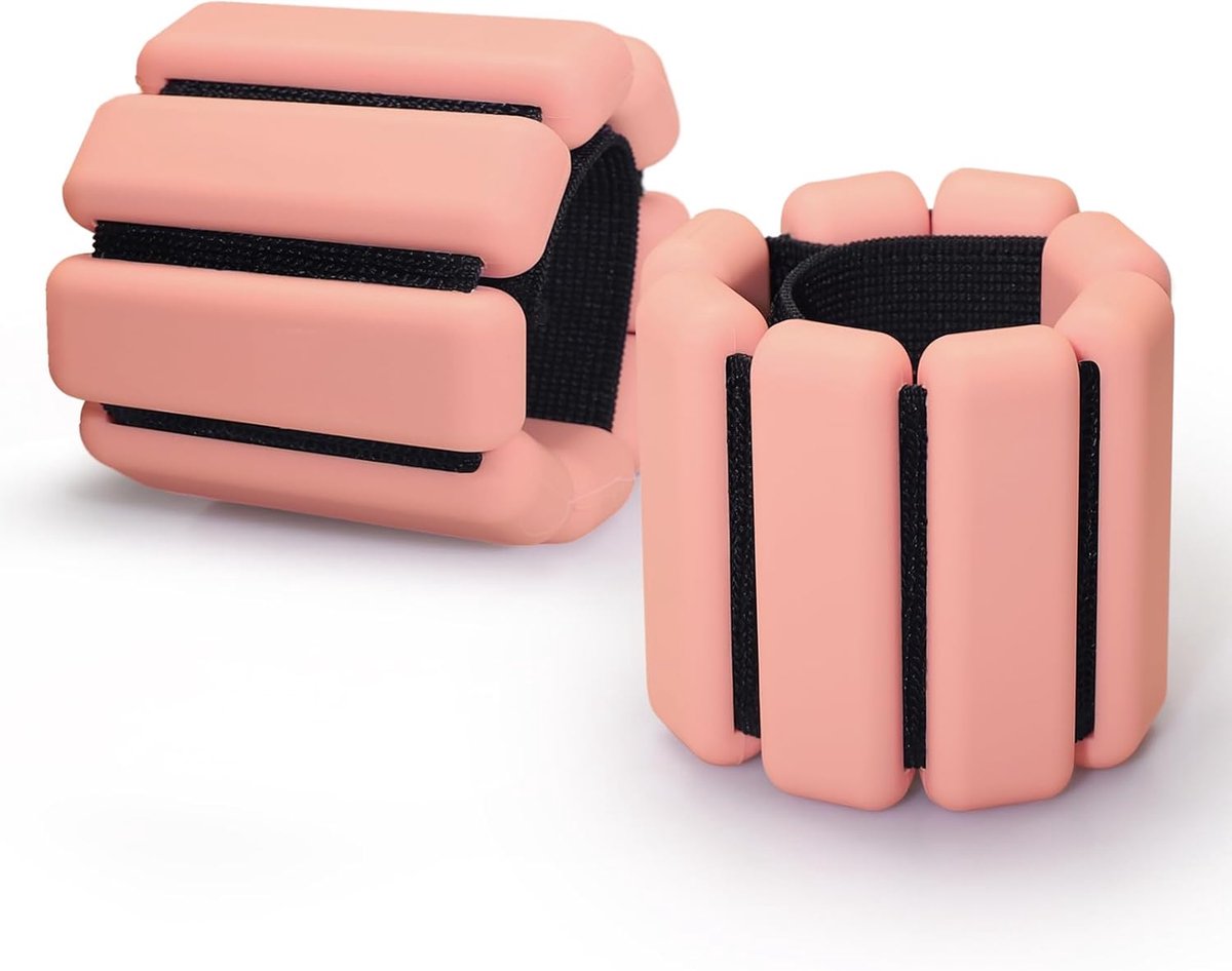 SnelShoppen - 2 Stuks Verstelbare Pols- en Enkelgewichten - Ideaal voor Fitness, Joggen, Yoga, Pilates, Aerobics en Thuis Training - Zwart, 1 kg per s