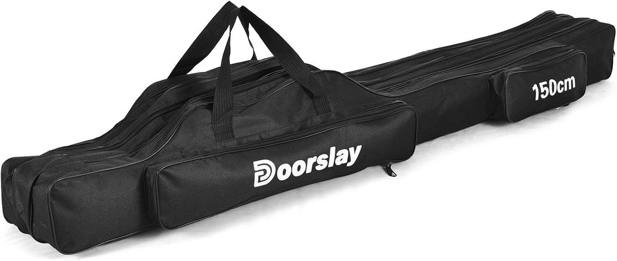 SnelShoppen - Fishing Case - Drie Laags Oxford Vouwbare Vis Tas - Waterdichte Tackle Opberg Bagage voor Camping en Hiking - Organizer voor Buitenactiv