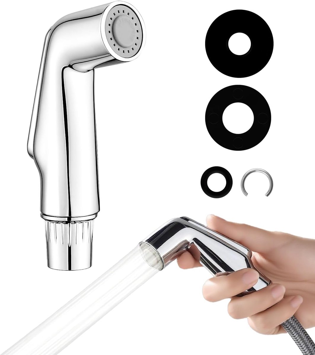 SnelShoppen - Douchekop Keukenkraan Roestvrij Staal Waterbesparend Voor Keuken Badkamer Wastafel - Corrosiebestendig en Eenvoudig te Reinigen