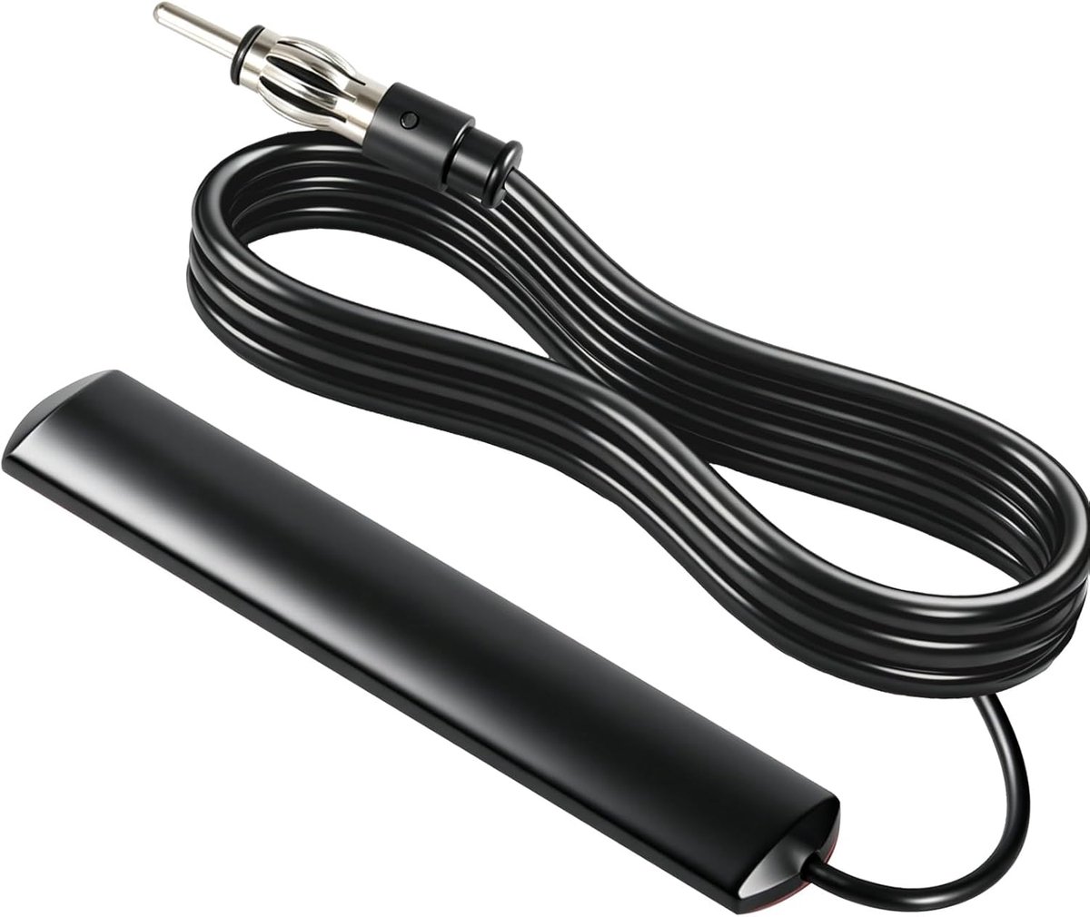 SnelShoppen - Universele Auto Stereo AM FM Radio Antenne - Verborgen Zelfklevende AM FM Patch Antenne voor Voertuigen, Trucks, SUV's, In Dash Head Uni