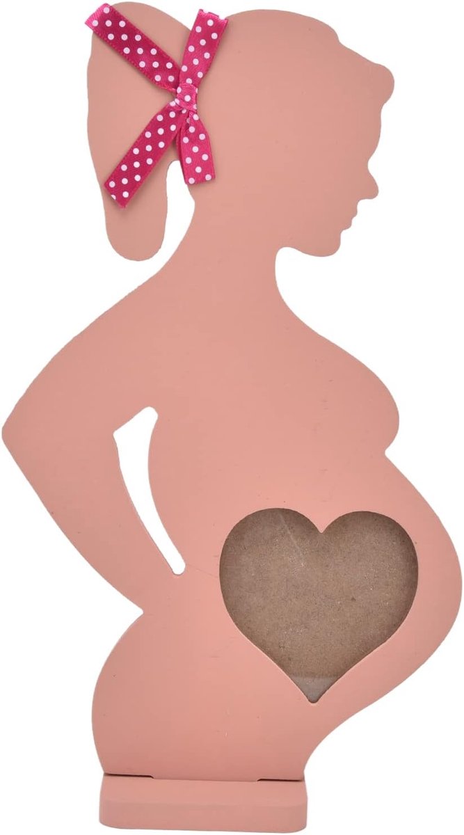 SnelShoppen - Ultrasound Fotolijst, Hartvormige Zwangerschapsherinnering, Verwijderbare Deksel, Hoogwaardige Materialen, Perfecte Cadeau voor Nieuwe M
