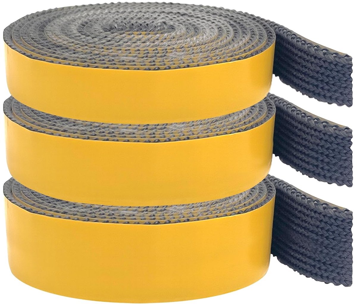 SnelShoppen - Zelfklevende Kamin Sealing Tape, Oven Sealing Tape 2mmx25mmx3m - Vuurvaste Afplaktape voor Haarddeur, Ovenpijp, Hittebestendig tot 550°C