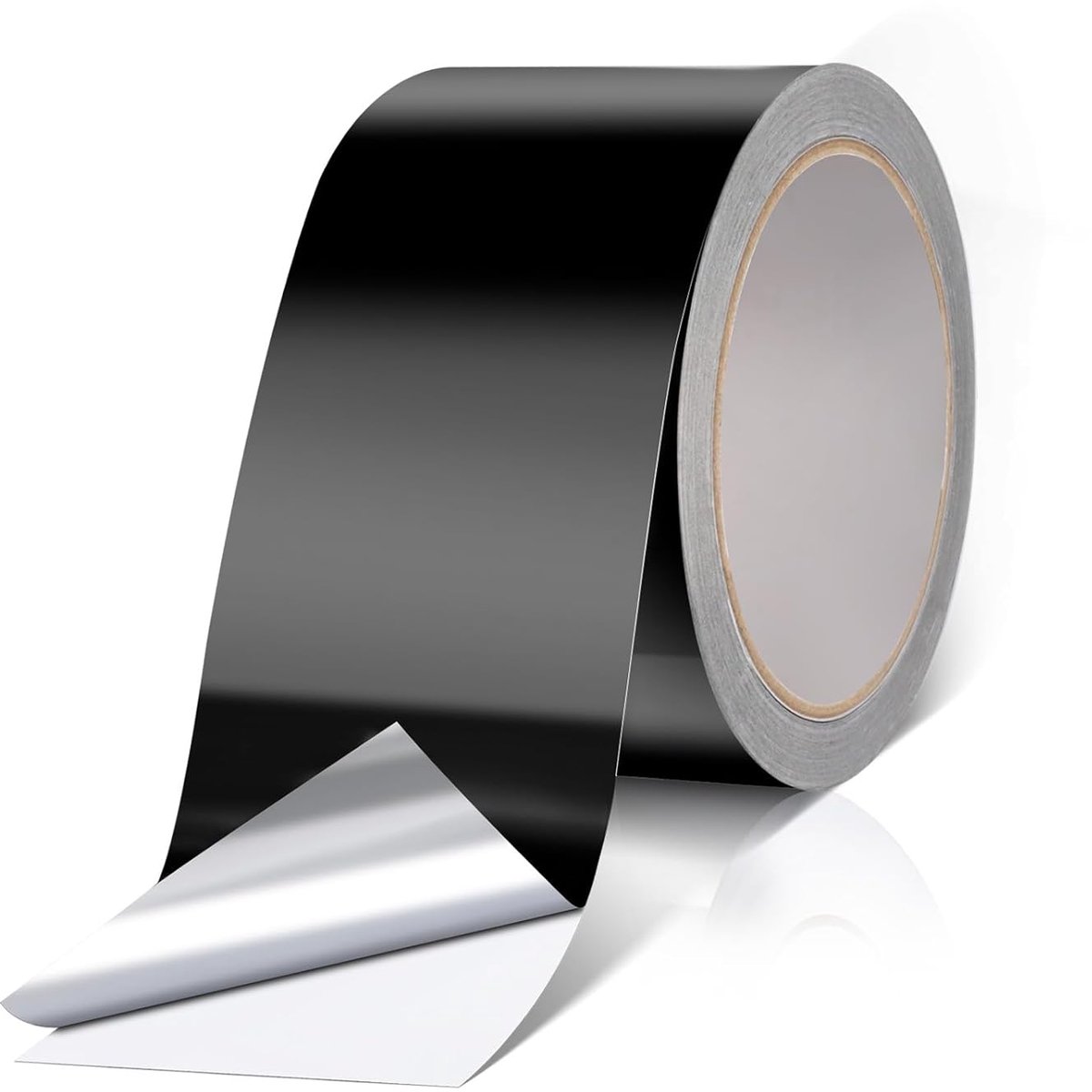 SnelShoppen - Black Aluminium Tape 5cm x 20m - Hoge Temperatuur Waterproof Tape voor Cables, Elektronica, Auto, DIY, Waterdichte Sealing Tape