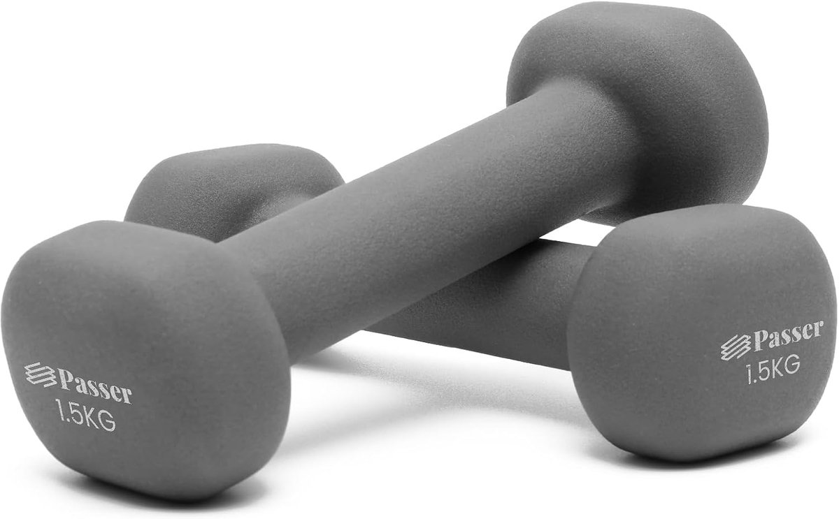 SnelShoppen - Neoprene Dumbbell Set - Dumbbells voor Vrouwen & Kinderen - 1kg, 2kg, 3kg, 4kg, 6kg, 8kg - Geschikt voor Gymnastics, Yoga, Pilates, Fitn