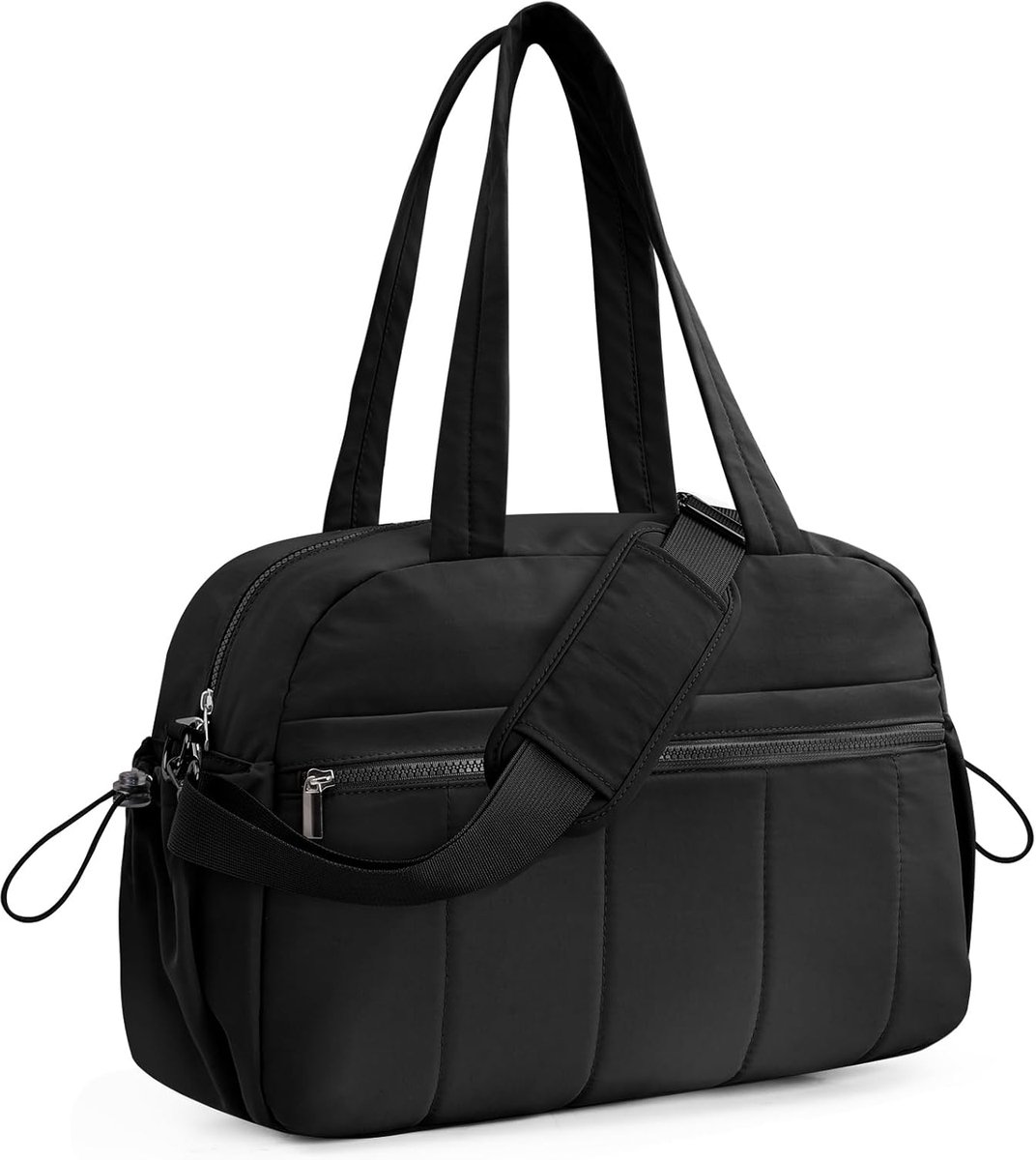 SnelShoppen - 20L Sporttas voor Vrouwen, Lichtgewicht Reistas voor Meisjes, Draagbare Sporttas met Natvak, Zwart, Ideaal voor Sport, Zwemmen, Werk en