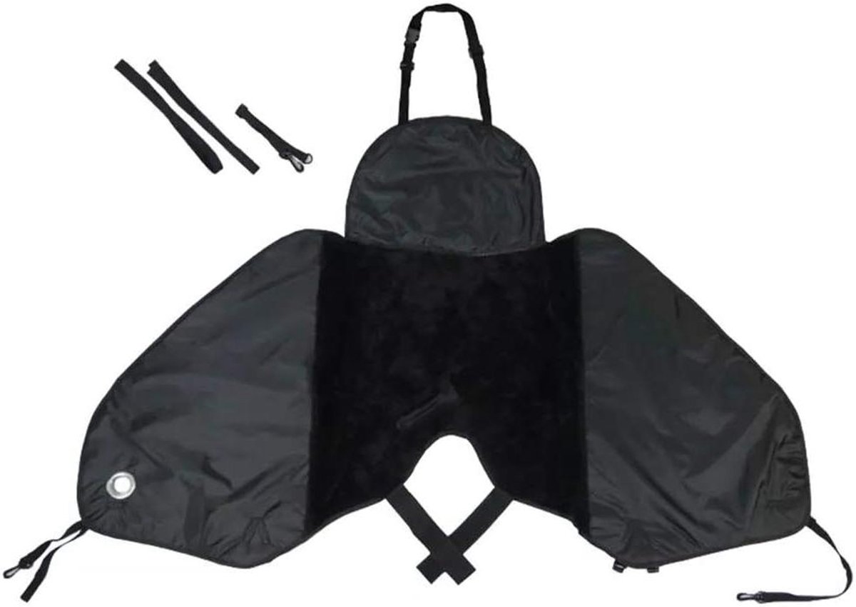 Universele Beenbeschermer - Scooter Schort - Warm Blijven - Waterdicht & Winddicht - 43x32x11 cm - Zwart