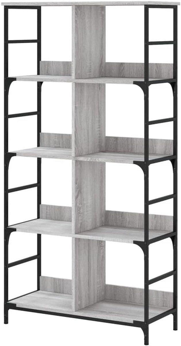 Boekenkast Hout - Opbergkast Boeken - Woonkamer Inrichten - Verhoogde Rand - 78.5x33x153 c