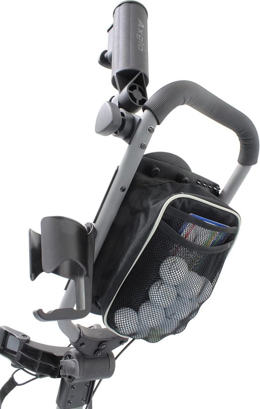 Golftrolley - Golfkar 3 wielen - Golfen - Allrounder - 6477 cm - Zwart rood — afbeelding 4
