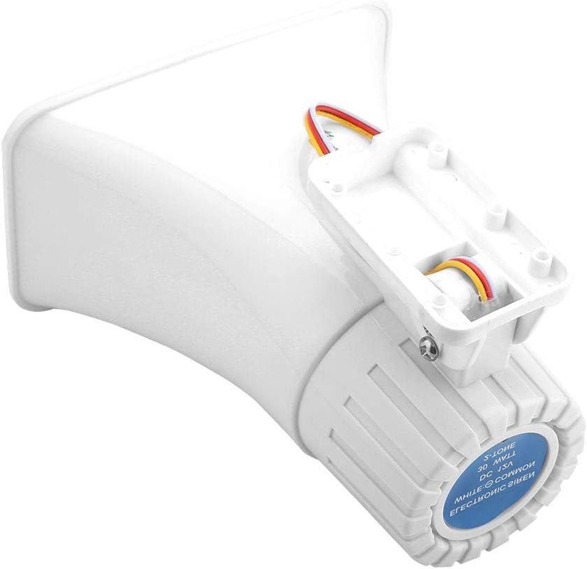 Alarm Sirene - Luidspreker Hoorn - Inbraak Beveiligen - Dubbele Toon - 150 Db - Wit