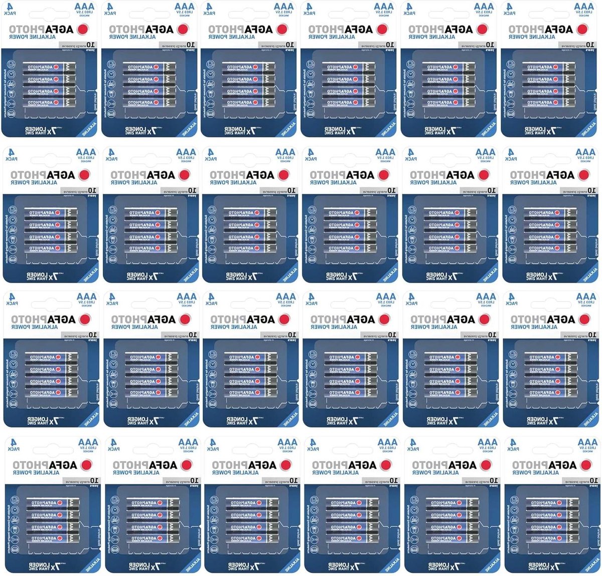 AAA Batterijen - Micro Batterijen - Apparaten Voeden - Kleine Formaat - 12x4 Stuks - Veelkleurig