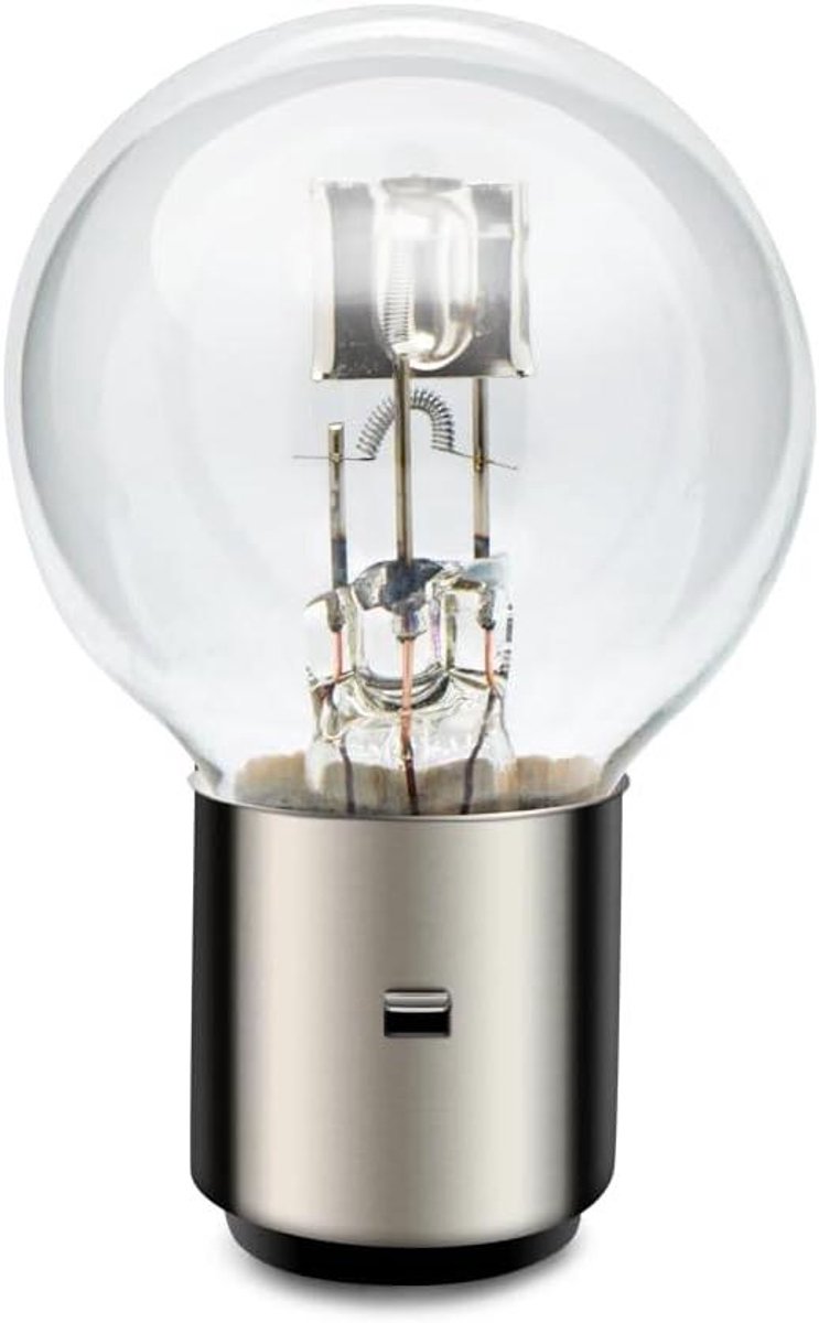 Motorfiets Koplamp - Halogeen Lamp - Veilig Rijden - Dubbel Contact - 12V 45W - Warm Wit