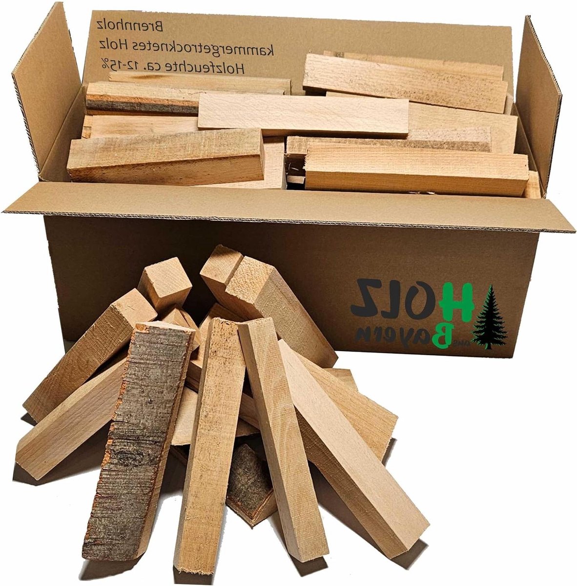 Aanmaakhout - Brandhout Haardhout - Haard en BBQ - Ovenklaar Droog - 30kg - Bruin