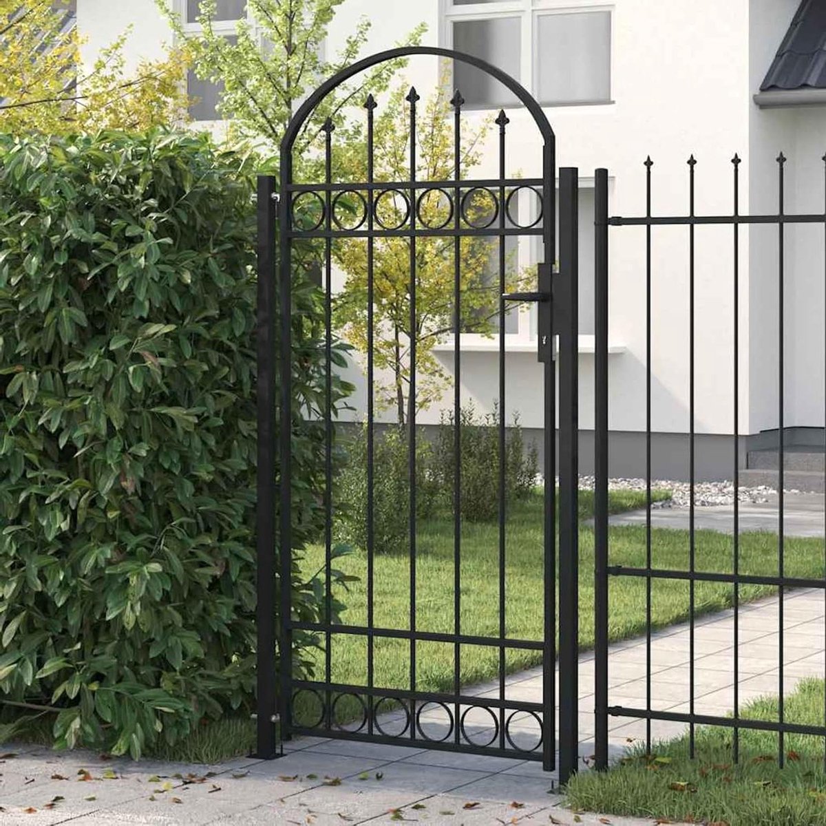 Tuinpoort Staal - Hekpoort Veiligheidspoort - Tuin Afbakenen - Gepoedercoat Staal - 105x20