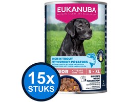 15x Eukanuba - Life Care Dog Wet Senior Trout & sweet Potato - Hondenvoer Natvoer - 400 g