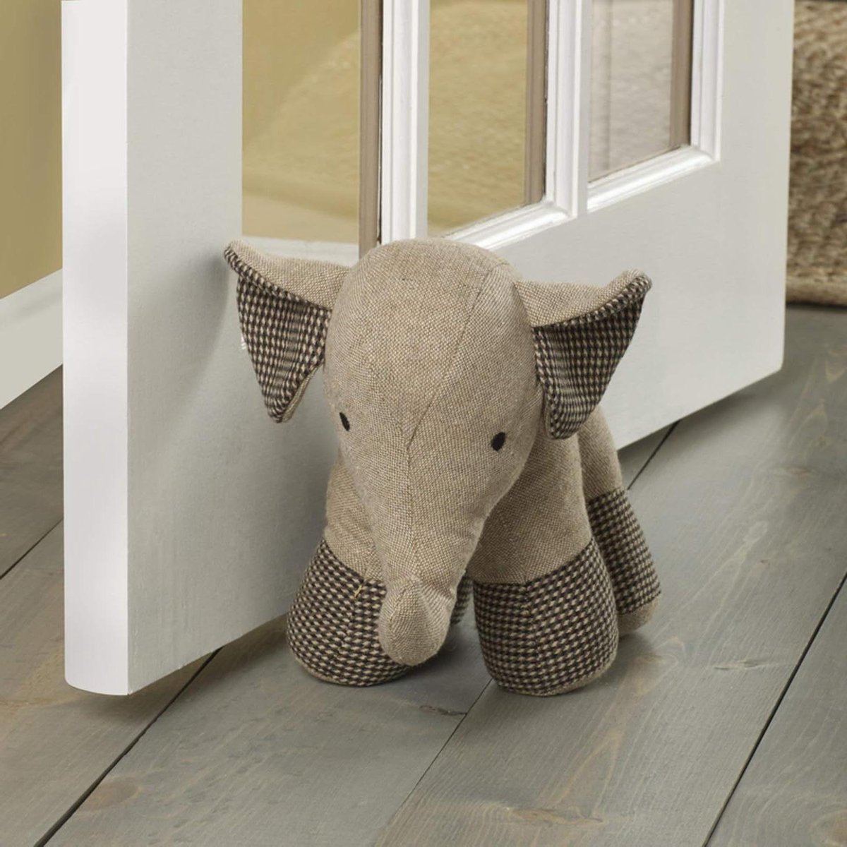 Deurstopper Olifant - Huisdecoratie Stop - Deur Open Houden - Verzwaagd Ontwerp - 25.4 cm Hoog - Grijs