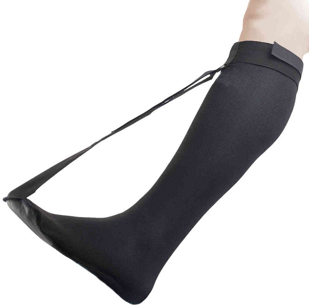 Hielspoorsok - Hielspalk - Nachtsok - Voetbrace - Night splint sock - Hielspoor - Maat S/M - Zwart - Verlichting Fasciitis Plantaris - Jonyx