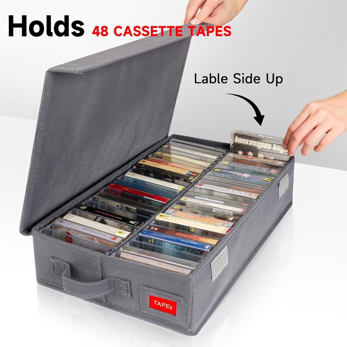 Cassette Tape Opbergdoos - Cassette Houders - Muziek Collectie Organiseren - Stof- en Krasbescherming
