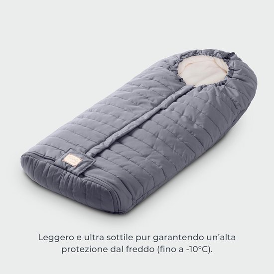 Universele Voetenzak - Kinderwagen Zak - Baby Warm Houden - Gerecyclede PET Vulling - 100 cm - Grijs van Universele — afbeelding 2