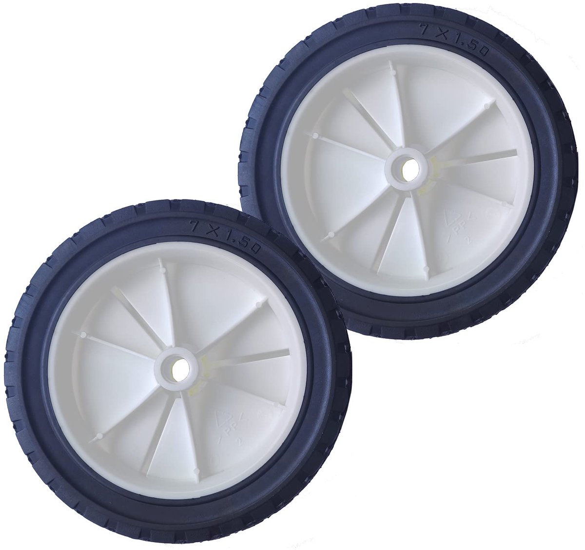 Rubber universeel Maaimachinewiel Vervangingswiel Maaitractor Maaimachines 175mm Asgatdiameter 12,7mm (2, 175mm)